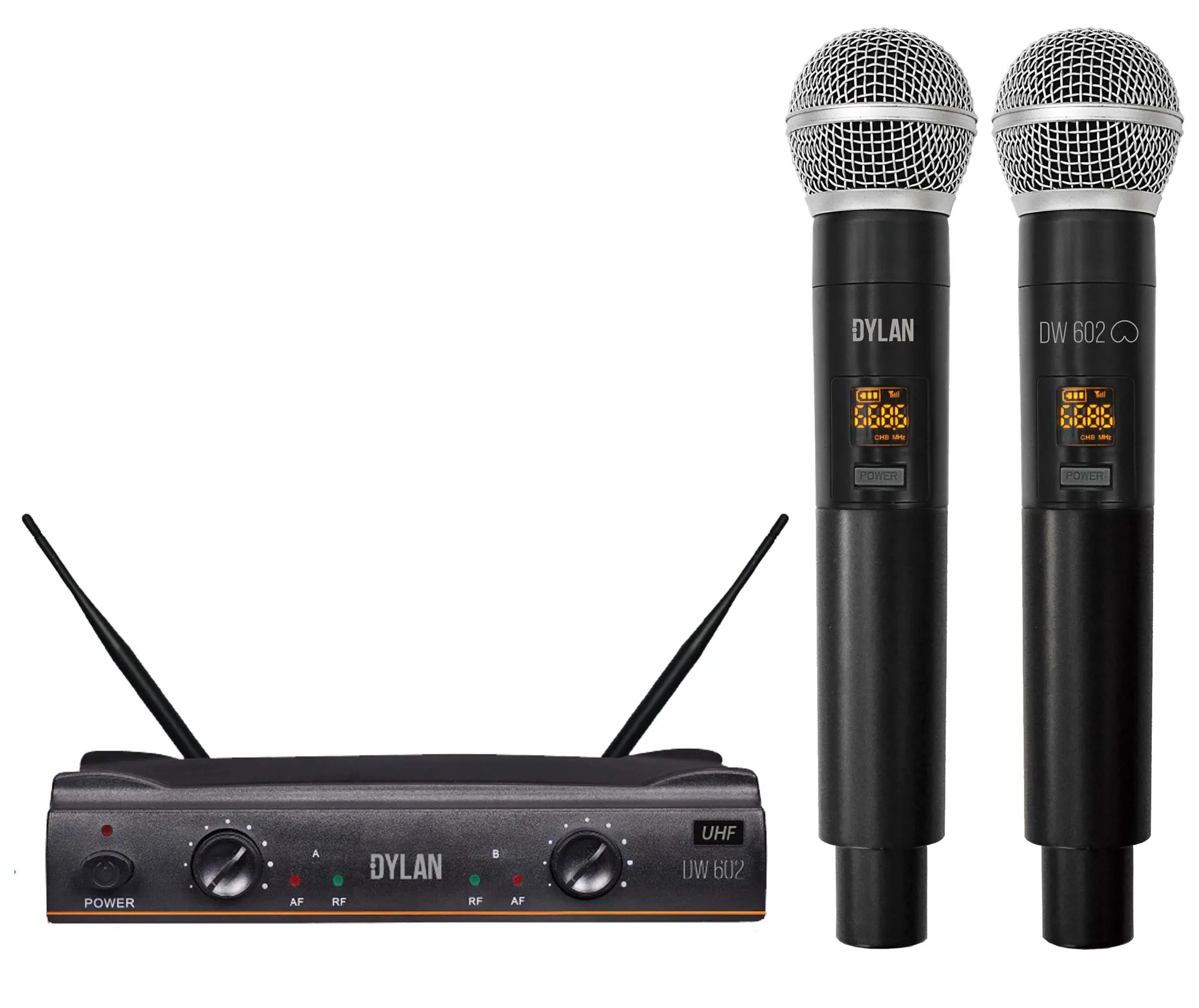 MICROFONE DYLAN DUPLO S/FIO DW-602/MAX - Imagem 2