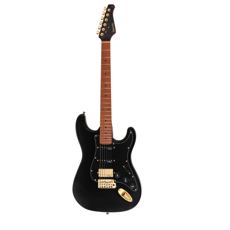 Guitarra Benson Hardy 902 BK MH Gold HSS C/Bag