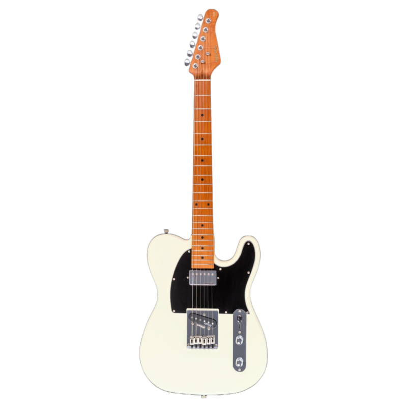 Guitarra Benson Hardy HD 905 OWT BK Olympic White HS com Humbucker Wilkinson e Bag